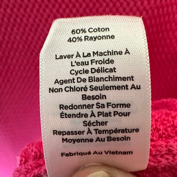 Talbots women’s sweater pink button shoulders loose knit nautical preppy coastal - Picture 5 of 10